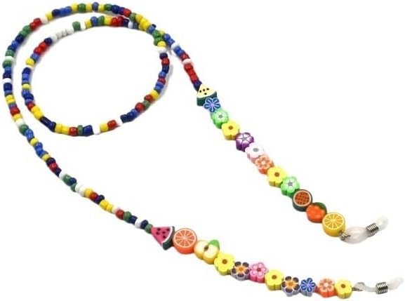 Colorful Rice Beads Eyeglass Chains Handmade Multi-color Eyewear Retainers Accessories