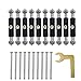 SANDIY Wall Box Repair Tool Electrical Light Switch Socket Junction Stash Bottom Boxes Repairer 118 Type Cassette Embedded Installation Maintenance Insulation Support Rod 1Set 10pcs Screws 1pc Wrench