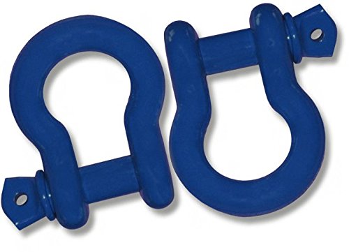 BILLET4X4 3/4 inch D-Shackles 4-3/4 TON – Old Glory Blue Powdercoated (Pair) (4X4 Recovery)