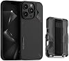 Kit de lujo Aulumu A16 de fibra de aramida + billetera magnética transparente G03 con porta tarjetas [gris translúcido] para iPhone 16 Pro | kit de tecnología de lujo 2