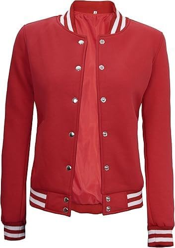 Women’s Bomber Varsity Jacket – Fleece Letterman Jacket for Women, Standard & Cropped Styles - Image 5