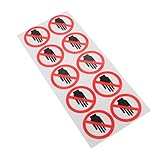 POPETPOP Wasserdichte Sicherheitswarnaufkleber Nicht Berühren Anti-hand-signale Für Zuhause Fabriken Lager Und Labor