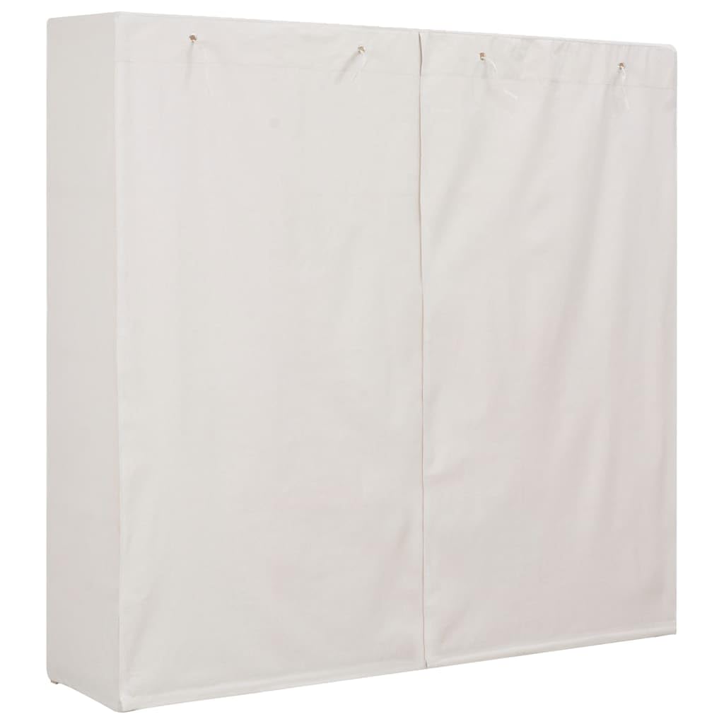 Armoire en tissu blanc 173 x 40 x 170 cm