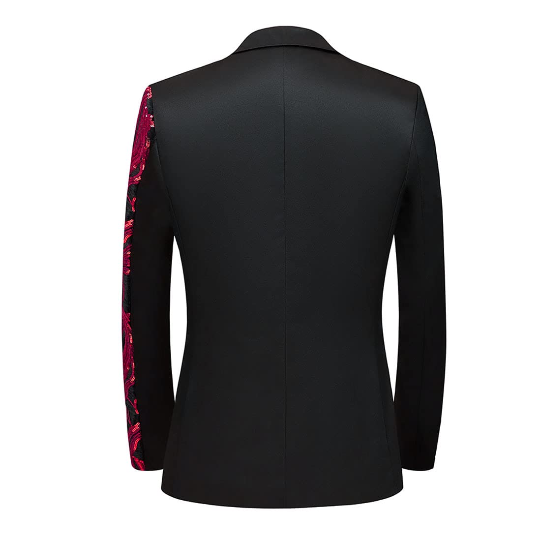 Blazer en Velours à Paillettes pour Homme Violet