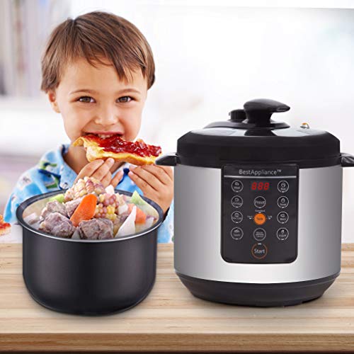 Rice Cookers 6 Qt Electric Pressure Cooker Slow Cooker,Multi-Use Programmable For Slow Cook, Saute, Yogurt, Steamer, Warmer - Thumbnail 5