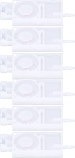 Shanrya Ink Damper Replacement for XP600 Printers - PP Material, 4x3mm Standard Size, Prevents Clogging, Easy Install, Pack of 6 (White)