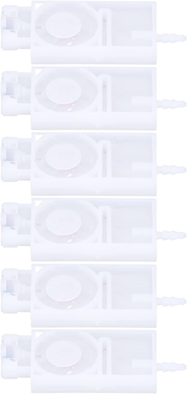 Ink Damper Replacement, Standard Size Inkjet Head Dampers PP Material Easy Installation with High Accuracy Filter for XP600 Printers(white)