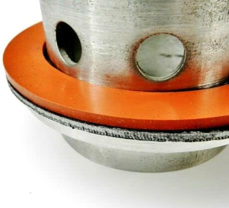 4" Gasket Silicone Rubber & Graphite Set for Vacuum Casting Flasks Lost Wax Cast by JTS