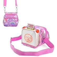 Taladad Carrying Case for Yoto Player 2nd/3rd Kids Speaker, Audiobook Cards & Radio Storage Bag Pink