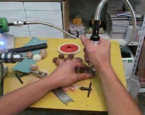 Miniatura 4 de TM-2 joyería roca pulidor máquina de búfer banco torno pulidor 350W+accesorios