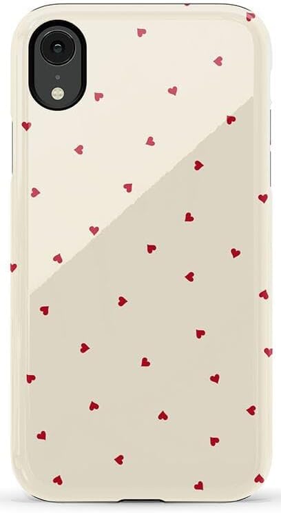 Casely iPhone XR Case | Be Mine | Tiny Hearts | Essential Slim Dual-Layer Protective Design