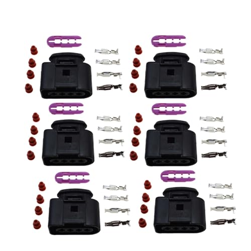 Conector de bobina de encendido para reparar fallos de motor en Rabbit y Jetta MK6, pack de 6
