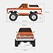 SVERTIBO FMS 1/24 RC Crawler FCX24 Chevy K5 Blazer Officially Licensed, Mini RTR RC Pick Up Truck & SUV 2 in 1, 4WD 2.4GHz 3CH Off-Road RC Model Car W/LED Lights for Adults Toys (Orange)