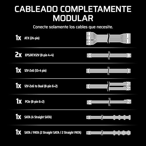 Image of Corsair RM850e (2025) Fully Modular Low-Noise ATX Power Supply with 12V-2x6 Cable - ATX 3.1 & PCIe 5.1 Compliant, Cybenetics Gold Efficiency, 105C-Rated Capacitors - Black (Renewed)