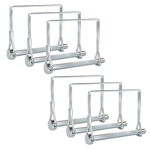 Pack of 6 Square Trailer Pins – 2-3/4 x 1/4 (L x W) Trailer Hitch Pins