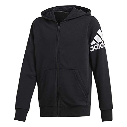 Preisvergleich Produktbild adidas Yb Mh Bos Fz Sweatshirt für Kinder L schwarz / weiß