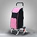 MERTNK Handtipps Treppenhaus-Kletterkreuzung Einkaufswagen, Klappwagen, Haush, Aluminiumlegierungswagen-Trailer, Tragbare Schwere Aluminiumlegierungswagen/B