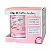 yvolve – Rezept-Becher – Tasse aus Keramik mit lustigem Spruch rundum bedruckt mit Verpackung – Spülmaschinenfest