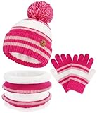 Chaud et Douillet : L’ensemble bonnet gants écharpe enfant hiver est confectionné avec un tissu de polyester 100% de haute qualité, doux pour la peau. Le tricot chaud, respirant et élastique garantit un confort durable, parfait pour les garçons et filles de 2 à 7 ans. Cet ensemble 3 en 1 inclut un bonnet bébé mignon avec pompon, une écharpe douillette et des gants enfant chauds d’hiver, idéal pour les enfants actifs qui aiment les activités en plein air !