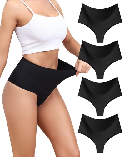 Levao Bauchweg Unterhose Damen Shapewear Miederhose String Tanga Figurformende Unterwäsche Hoher Taille Shaping Bauch Weg Hose für Frauen