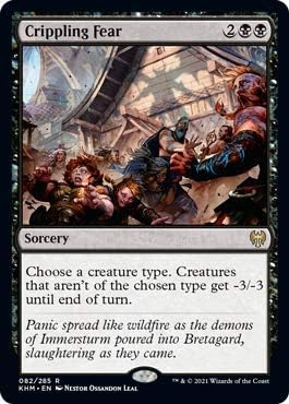 Crystalcommerce Crippling Fear Collectible Card - 1