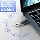 4er-Pack USB-C-zu-USB-Adapter, mit 2 Typ-C-Stecker-auf-A-Stecker-Adapter & 2 USB-C-Stecker-auf-USB-Buchse-Adapter, kompatibel mit Apple Watch, iPhone 16 Pro Max 16Pro 16Plus 16, AirPods - Schwarz