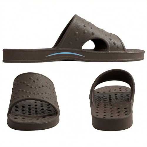 Image of shevalues Shower Shoes for Women Men with Arch Support Quick Drying Pool Slides Lightweight Beach Sandals with Drain Holes