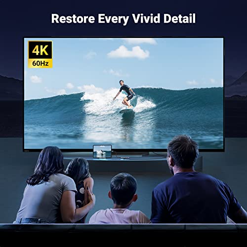 UGREEN Hub USB C 4K 60 Hz, adaptador USB C para USB 6 em 1 com PD de 100 W, adaptador HDMI, USB3.0,