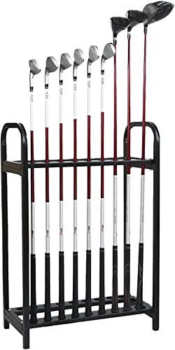 Golf Club Storage Rack Golf Putter Rack Putting Mat 18-Hole Bracket Display Rack Golf Club Organizer, Indoor and Outdoor Storage Rack