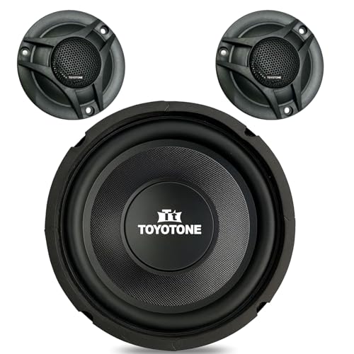 Image of TOYOTONE 6.5 inch HI-FI Subwoofer | Waterproof Coated Cone | Copper Coil of 8 Ohms | V3 Long Strokers | Rubber Edge | Y35 90 * 17 MM Magnet (6.5INCH-60W-SUBWOOFER-WITH-2TWEETERS)