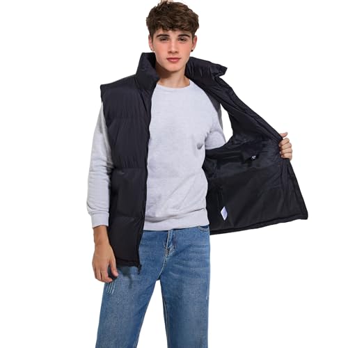 Men's Puffy Zipper Sleeveless Jacket Puffer Vest Outerwear Winter outdoor Warm Water-Resistant Sports M to 3XL2