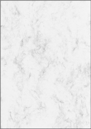 SIGEL DP396 Papel de cartas, 21 x 29,7 cm, 200g/m², mármol gris claro, 50 hojas