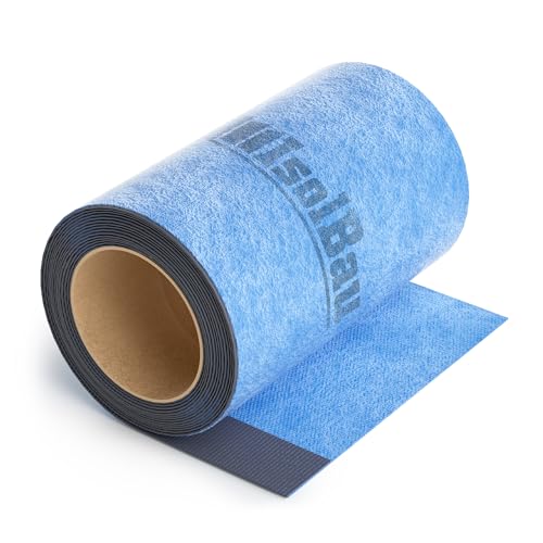 Isolbau Wannen-Dichtband 5m - Wannen-Fugenband zur Abdichtung von Sanitär, Badewanne, Dusche, Bad, Selbstklebend, Wasserdicht Dichtungband mit Butylstreifen