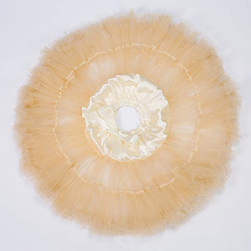 Image of Tutu Skirt as Well as Petticoat above Knee Underskirt Tulle Crinoline slip