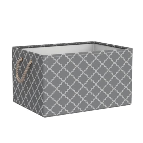 OUTBROS Aufbewahrungskorb, 38x28x26cm (Laterne/Grau, 3-Pack) – Ansicht 4