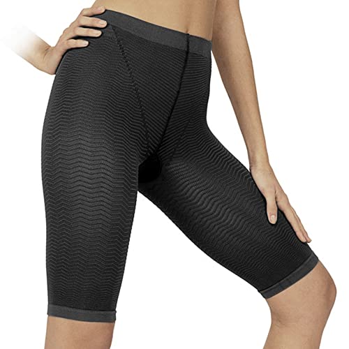 Bermuda de compression SOLIDEA Silver Wave contre les jambes lourdes noir taille 46