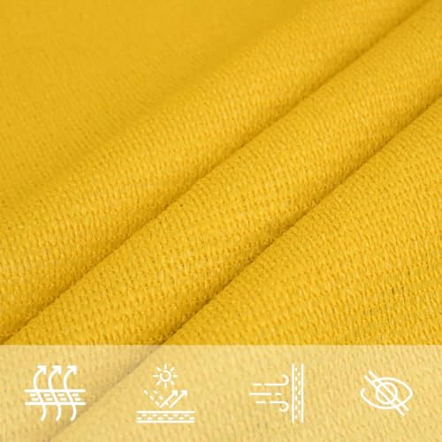 Voile d'ombrage protection UV et intempéries pour balcon jaune - 8