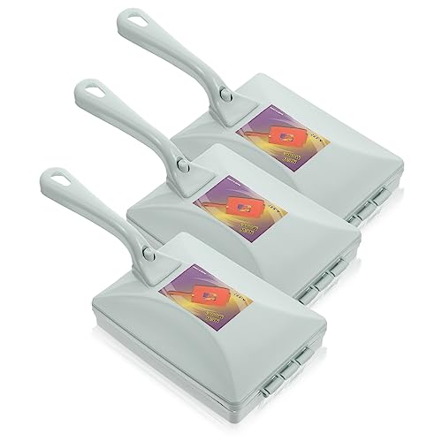 MOLUCKFU 3piezas Rodillo Removedor De Pelusa Cepillo Quitapelos para Ropa y Muebles Herramienta De Limpieza De Pelo De Diseño Ergonómico y Portátil para Casa y