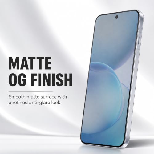 Image of FIRST MART Matte Anti-Glare Tempered Glass for Oppo Reno 16c With Installation Kit | Military-Grade Gaming Screen Protector & Cable Guard | Edge to Edge Coverage | Black