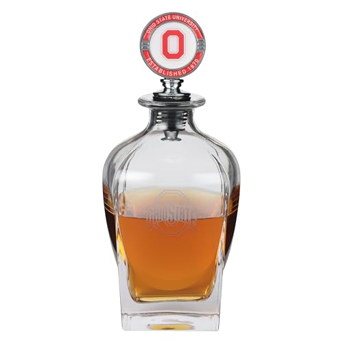 The Memory Company Officially Licensed Decanter with Mascot Stopper Ohio State University