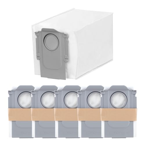 roborock 6 Packs Disposable Dust Bags for QRevo series S8MaxV Ultra, S8Max Ultra, QrevoMaxV, QrevoPro, Qrevo Curv, QrevoCurvS5X,QrevoEdge,Saros10series,Qrevo Slim, QrevoEdgeS5A,QV 35A Robot Vacuum