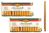 Bellino Savoiardi Lady Fingers for Tiramisu Italian Biscuits, 7 ounce (Pack of 2) with IntFeast Bamb