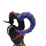 Ram Horns Attachment for Headset, Gaming and Streaming Headset Accessories, Cosplay, Gaming Streamer Gift, Goat | ram | Bard Horns (Blue/Purple)