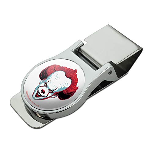 GRAPHICS & MORE IT Pennywise Come Home Satin Chrome Plated Metal Money Clip