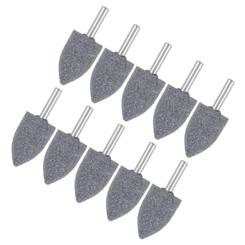 Meules abrasives montées grain 80 pour outil rotatif meuleuse tige 6mm polissage de précision