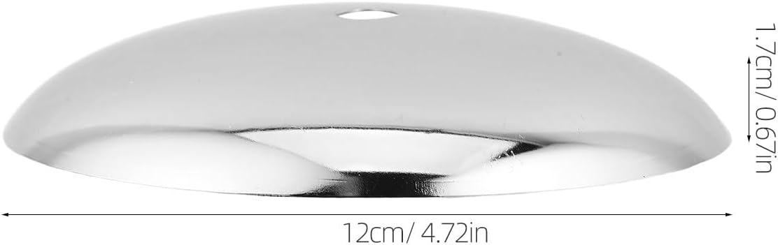 FUOYLOO 4pcs Ceiling Canopy Cover Plate for Chandeliers and Pendant Lights Metal Ceiling Light Fixture Cover for DIY Lighting Projects Home Lamp Accessories 4.7" Dia, 0.4" Hole