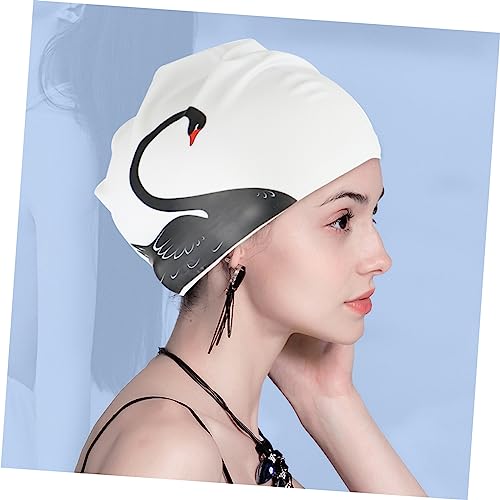 Bonnet de bain silicone protégeant les cheveux longs - 4