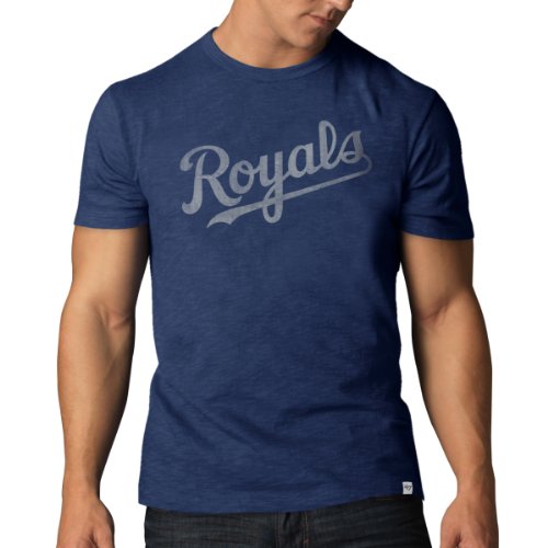 MLB Kansas City Royals Men's Scrum Basic Tee, Large, Bleacher Blue