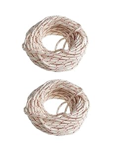 YAMAKATO 3.0mm Recoil Pull Cord Ropes 5 Meters, for Briggs Honda Husqvarna Stihl Craftsman Generator Inverter Mini Bike Pressure Washer Snow Blower Chainsaw Trimmer Mower (2-PACK)