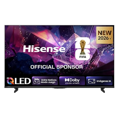 Hisense 50E7S Pro   QLED Smart TV 50 Pulgadas, Modo Juego 144 Hz Nativos, Hi QLED Color, Dolby Vison.Atmos, Imágenes IA, Smooth Motion IA, AMD FreeSync Premium Pro, HDR10+Gaming